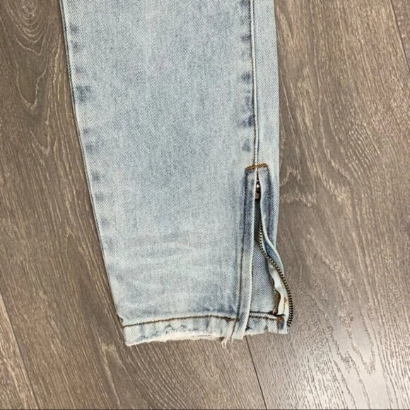 Free People One Teaspoon Freebirds Skinny Jeans Straight Leg distressed light - Picture 8 of 16